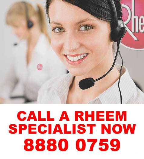 rheem hot water service plumber